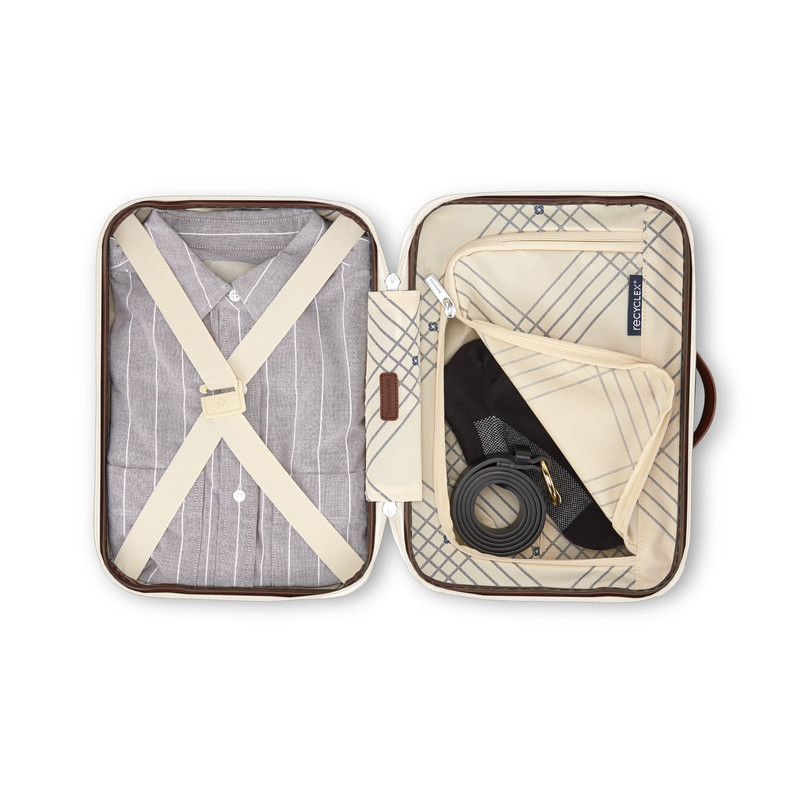 🔒✨ White Samsonite Hard Shell Train Case 💄 | Crossbody Travel Makeup Bag | NWT gallery