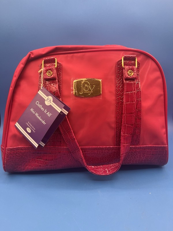 Joy Mangano Clothes It All Mini Weekender Carry On Tote NWT Hot Pink