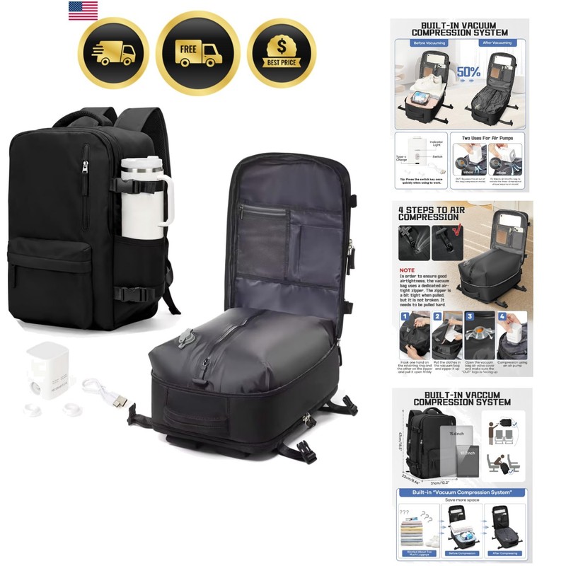 Large Travel Backpack Carry on Flight Approved Laptop Work Business Backpack …