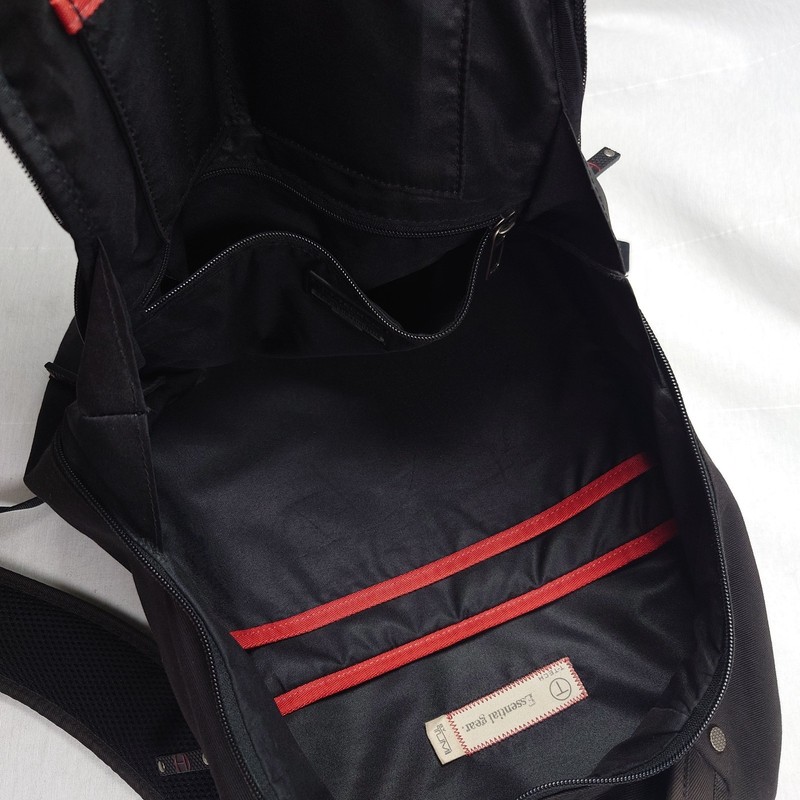 TUMI T-Tech Essential Gear 57585JT Black Canvas Laptop Backpack Free Shipping gallery