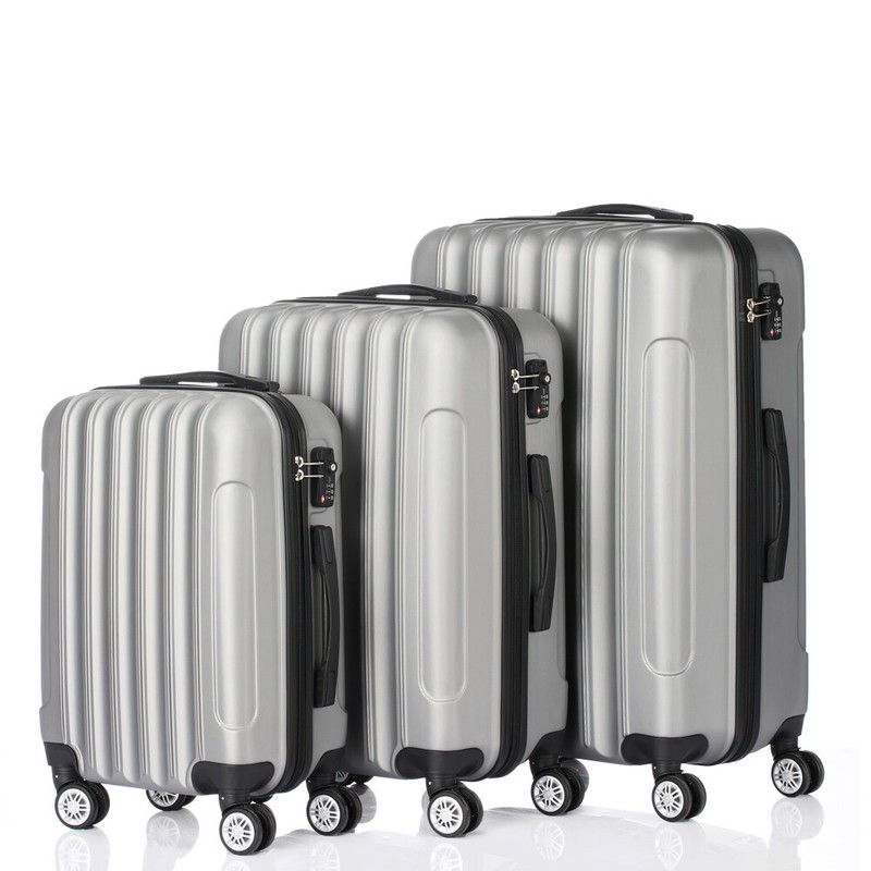 3-in-1 Multifunctional Large Capacity Traveling Storage Suitcase Silver Gray gallery