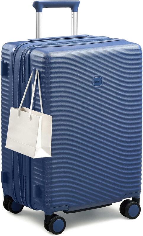 24 Inch Expandable Checked Luggage – Hardshell Suitcase with Wheels, TSA Lock, D