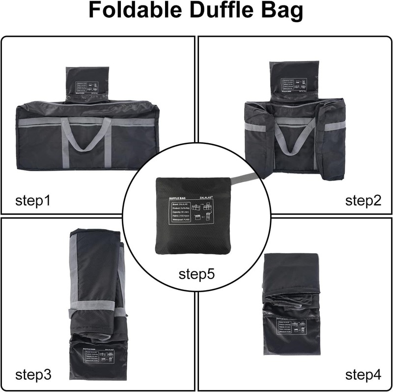 Foldable Duffle Bag, 96L Extra Large Travel Duffel bag Lightweight Weekender ... gallery