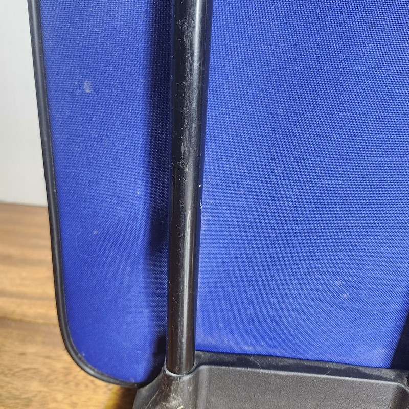 Rolling Suitcase Luggage Extendable Handle Blue And Black 18" X 12" X 6" gallery
