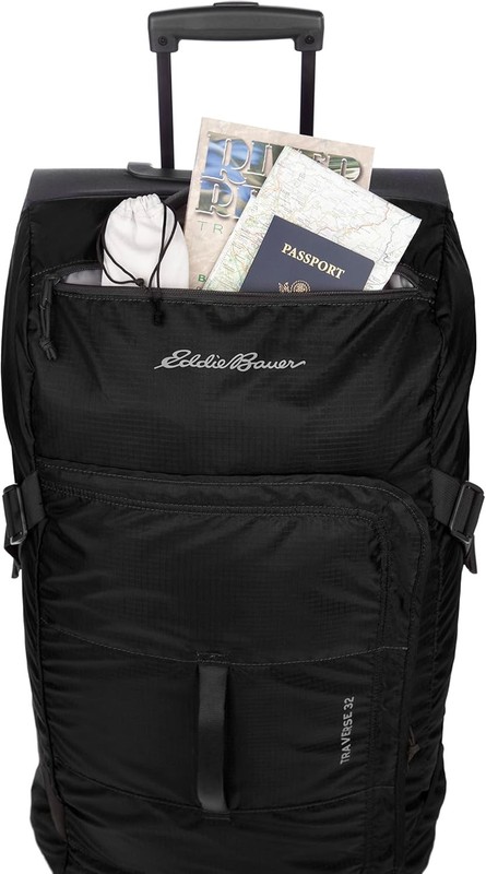 Eddie Bauer Traverse Luggage,Roller Wheels,Telescoping Handle 31" Black w/handle gallery
