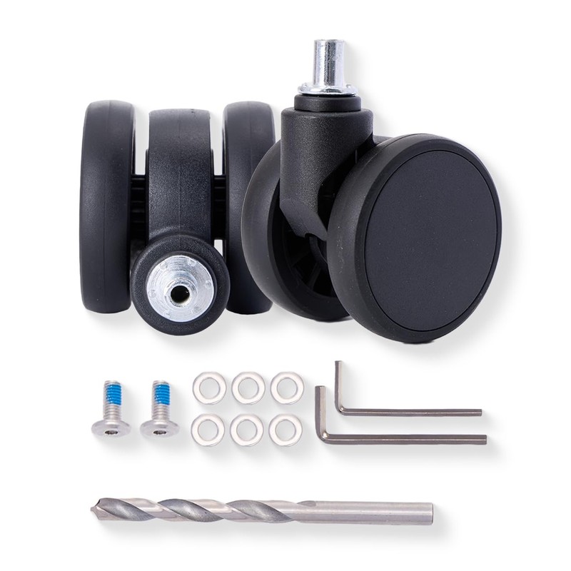 Luggage Wheels Replacement 2Pack - Durable Quiet TPU Wheels, Universal Fit fo...