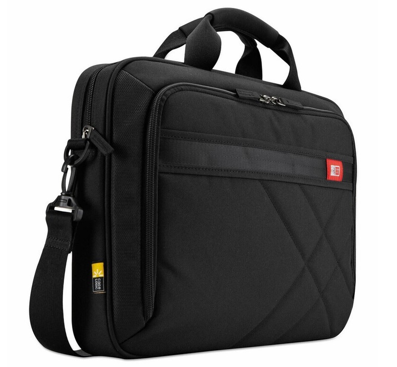 Case Logic 17″ Laptop & Tablet Briefcase 17.3″ x 3.2″ x 12.5″ Black 3201434 NWOT