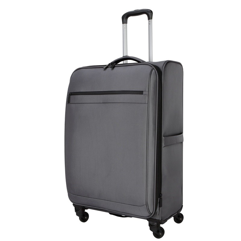 Durable 26 Inch Softside Luggage Spinner Wheels Expandable Compression Straps US