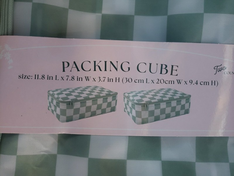 Canvas Packing Cube Zippered = 6 Total. 11.8 X 7.8 X 6 gallery