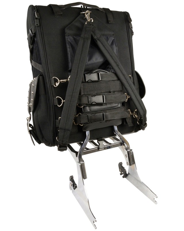 Milwaukee Leather Extra Large Two Piece Studded Nylon Touring Pack - SH673 gallery