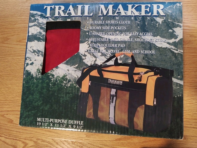 Trail Maker Multi-Purpose Duffle Bag Red & Black 19.5″ X 11.5″ X 9.5″