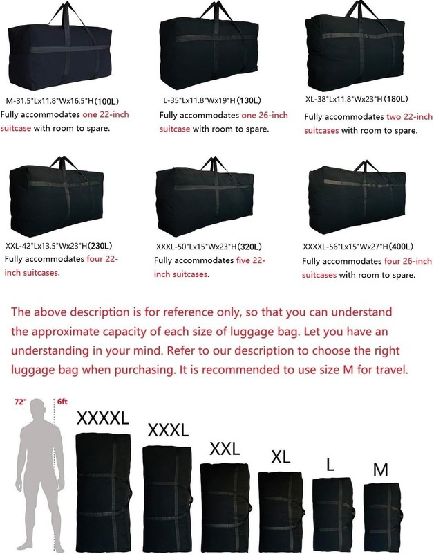 Multi-Purpose Extra Large Duffle Bag with Zippers - Ideal for Adventurers gallery