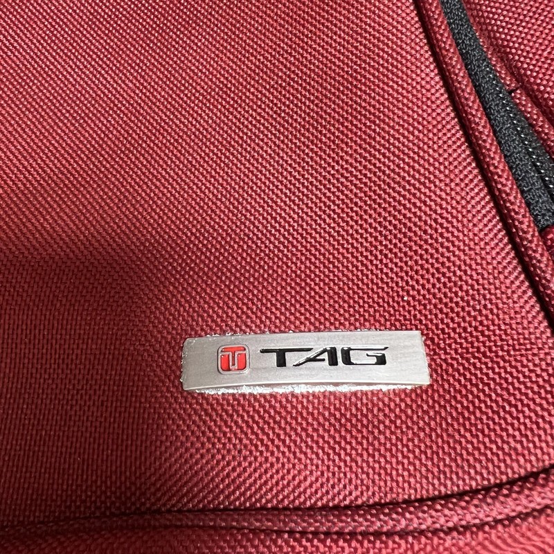 TAG 16" Red Underseat Carry On Travel Luggage Bag Women Soft Case Polyester gallery
