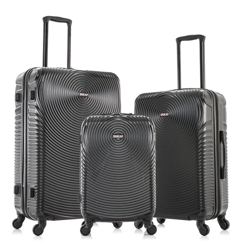DUKAP Inception Hard Shell Luggage Set Spinner Wheels Travel Suitcase 20 24 28
