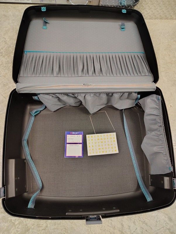 Delsey Hard Shell Rolling Luggage Suitcase 28x24x10 Functional Made in France