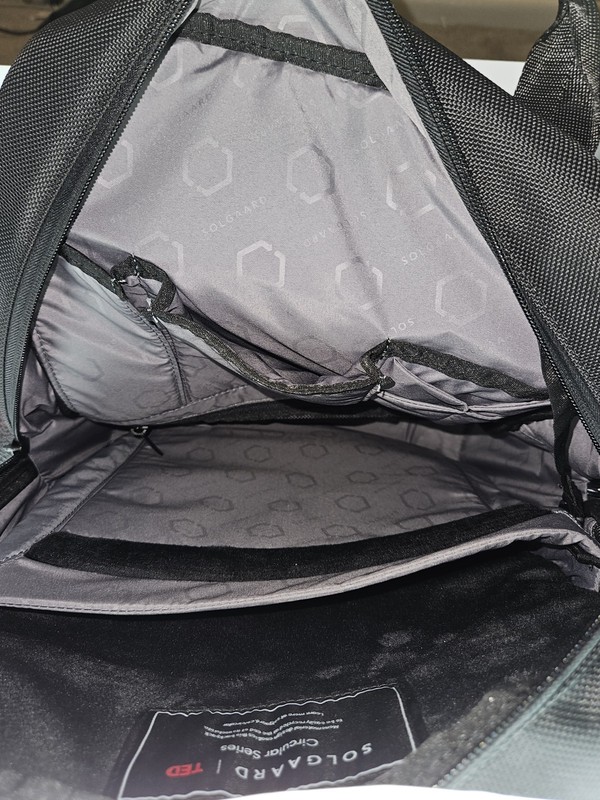 Solgaard Circular Work Black Laptop Tech Backpack Carry On - TED Edition gallery