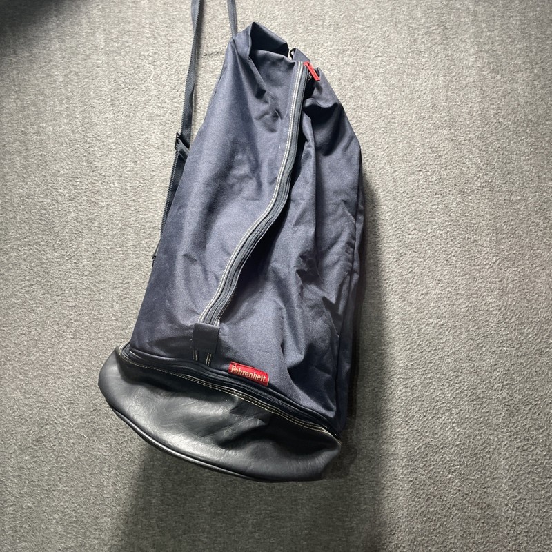 Fahrenheit Christian Dior Cinch Duffel Bag Navy Blue Zipper Access Sling