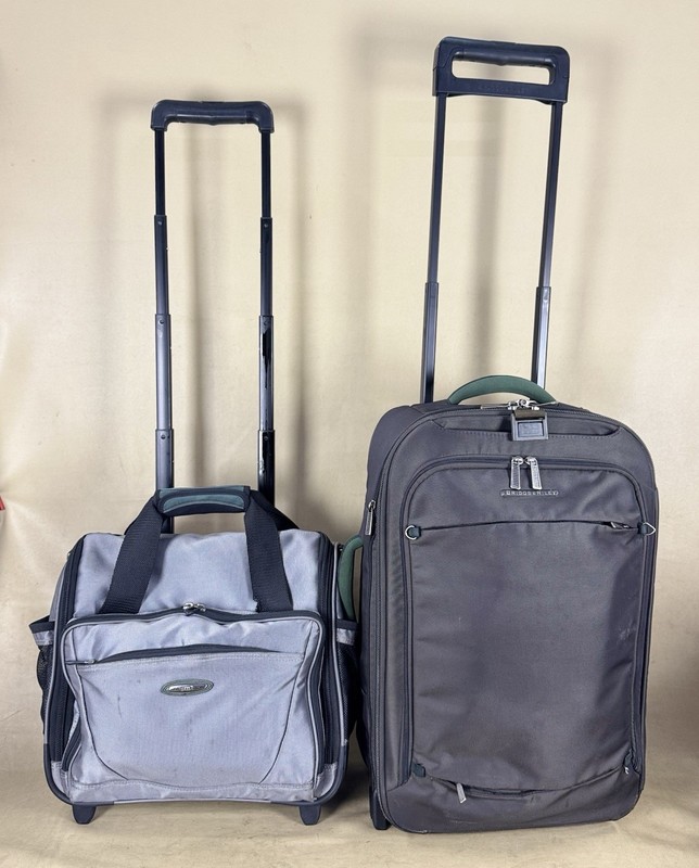 Briggs & Riley Transcend Set 15” Rolling Cabin Bag & 22” Exp Upright Suitcase