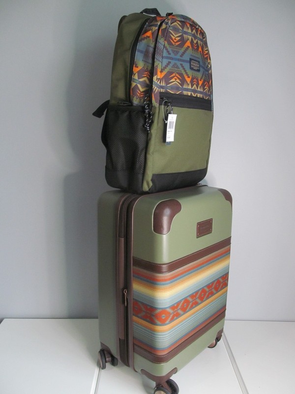 Pendleton Multi Color Aztek Luggage Set Carry On Spinner, 30" Check In & BP, NWT gallery