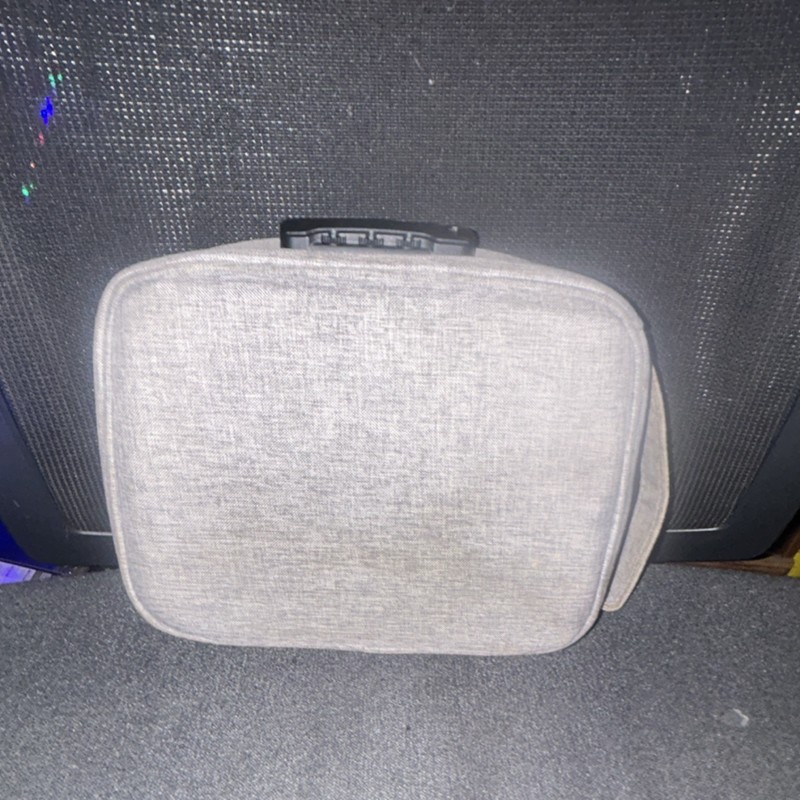 Canvas Accessory Bag with Combination Lock & Zippered Closure smell proof