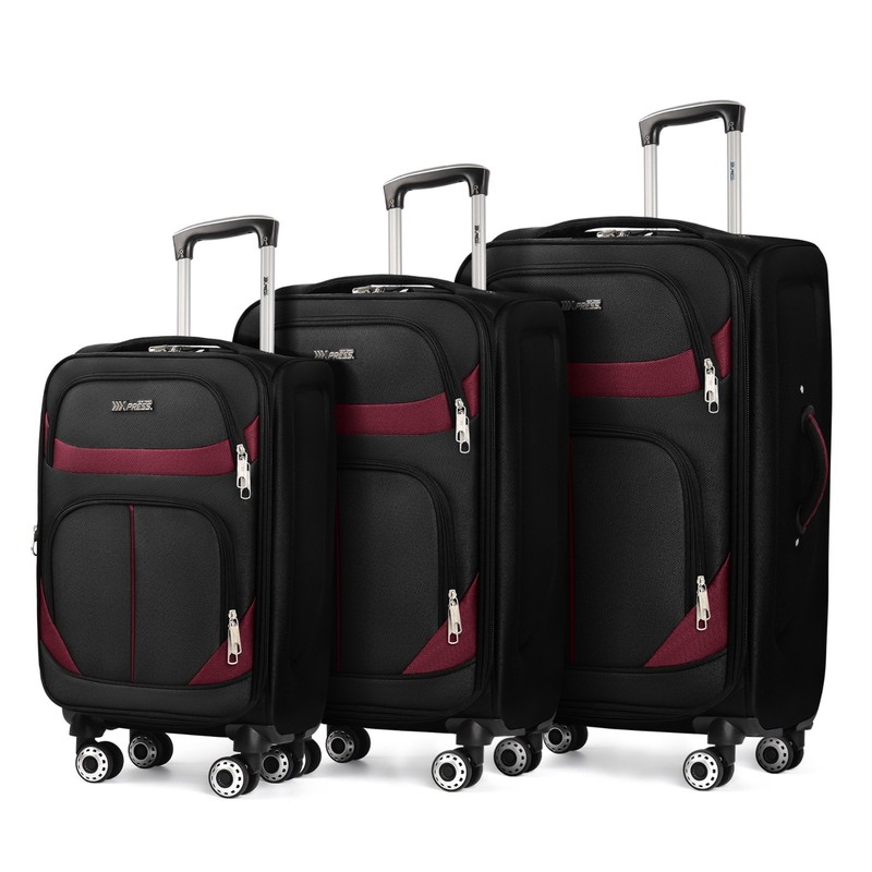 Softside Luggage Set Lightweight Expandable Luggage For Extra Capacity gallery