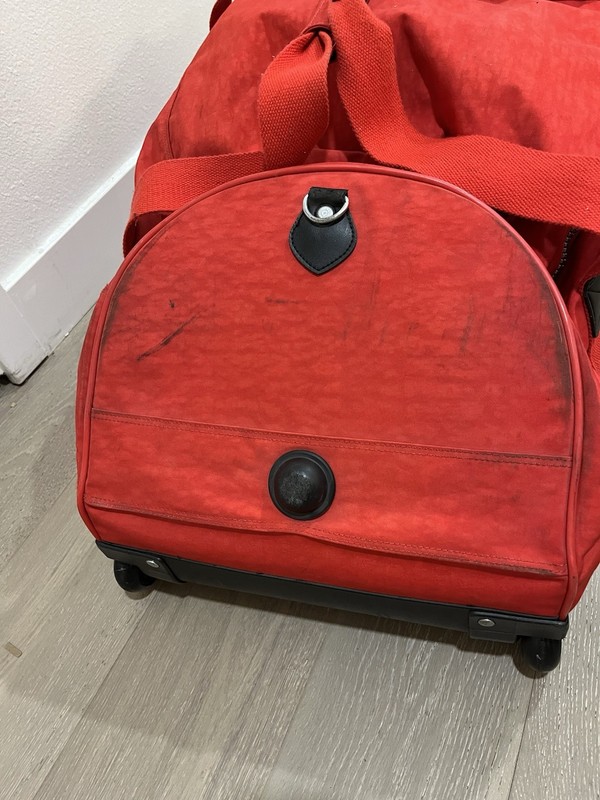 Kipling Large Rolling Duffel Bag – Red – Travel Luggage – 28” gallery