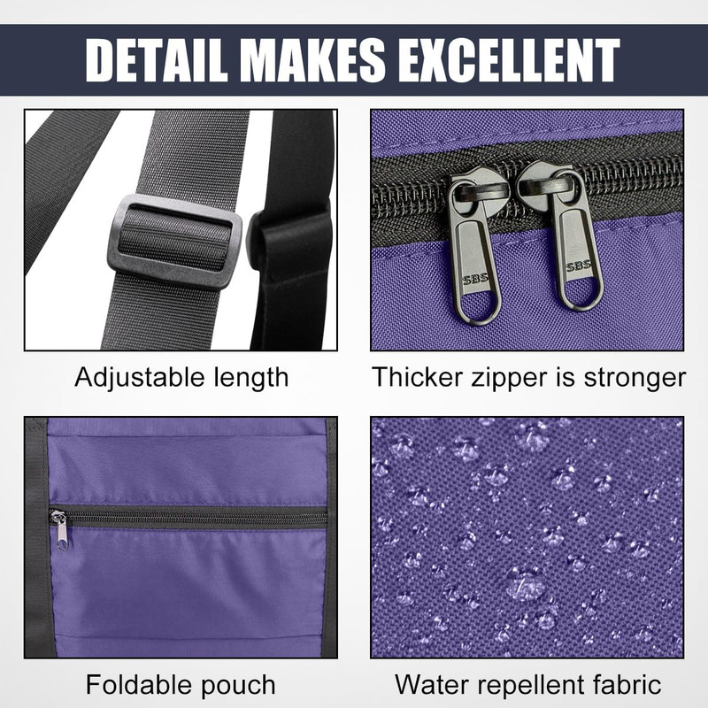 Foldable Travel Duffle Bag, Airlines Approved Carry On Bag Weekender Overnight B gallery