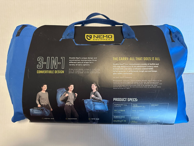 Nemo Double Haul 70 L Convertible Duffel & Tote gallery