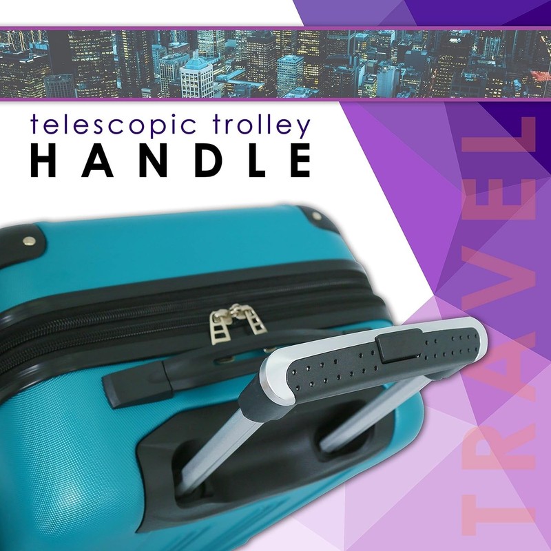 Chicago Hardside Expandable Spinner Luggage, Purple, 22" Carry-On gallery