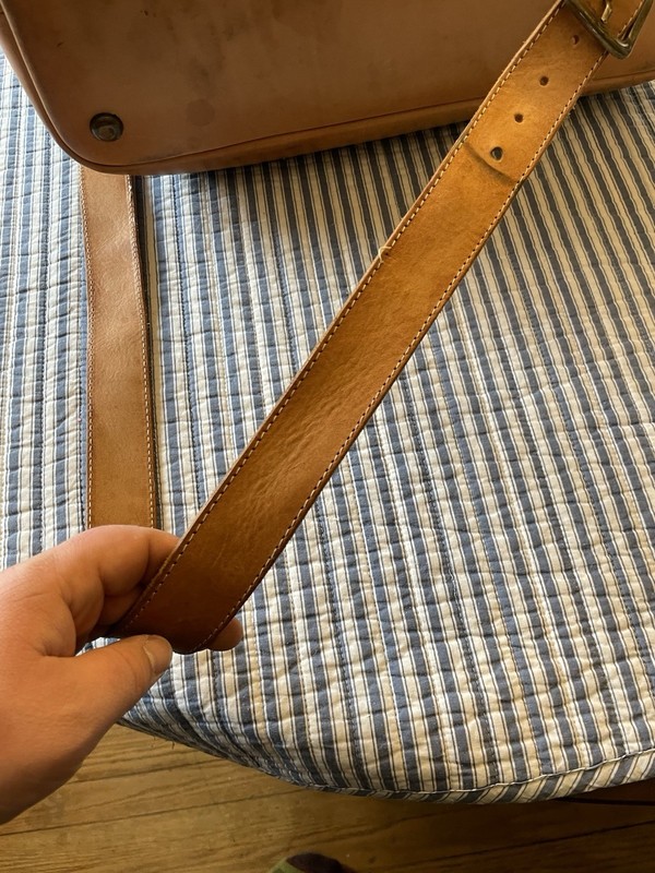King Ranch Canvas/Tweed Leather Trimmed Duffel Bag Weekend Tote Rugged Carry On gallery