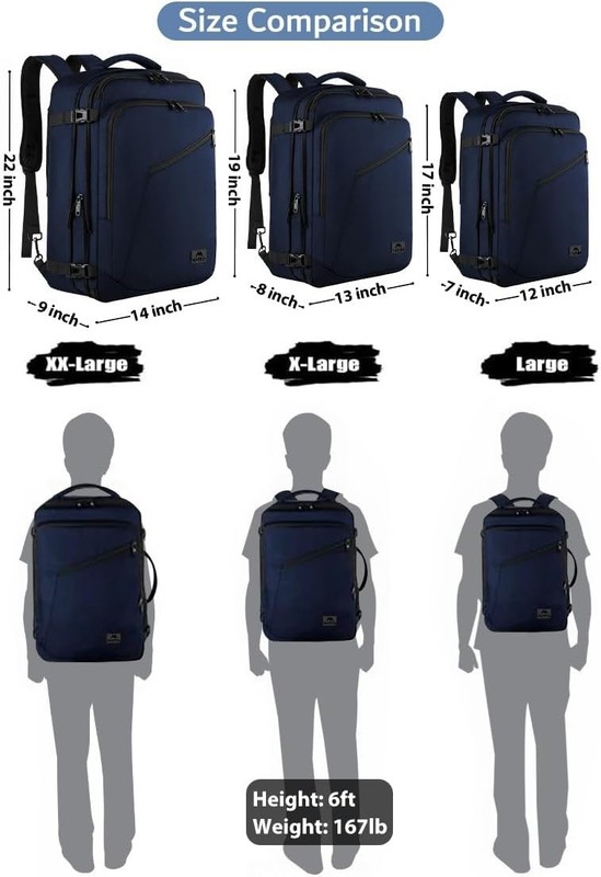 Weekender Backpack, Large Capacity Travelling Suitcase Backpack with Strap fo... gallery