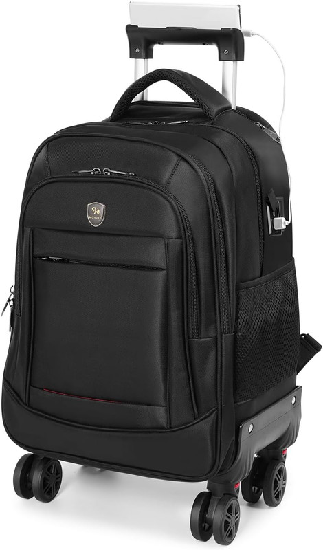 360° Rotating Water Resistant Rolling Backpack with 4 Removable Wheels for Adult gallery
