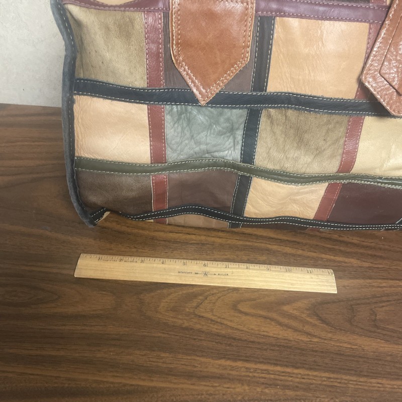 Gremito Manzoni Italy patchwork Duffle Bag CarryOn Italian Designer G&M Vintage gallery