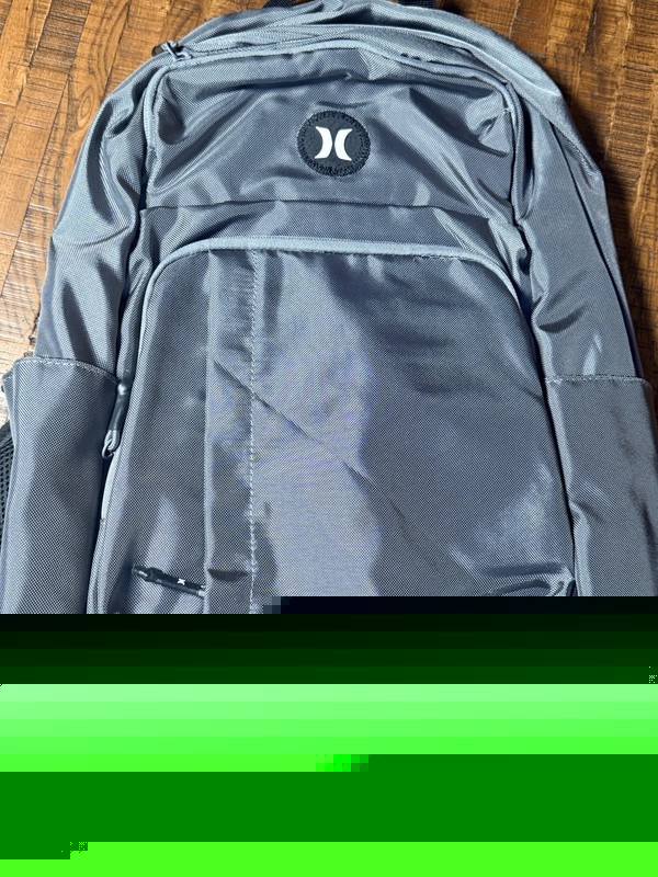 New Hurley Cool Grey Backpack 15″ Laptop Compartment Bottle Pocket Padded Straps