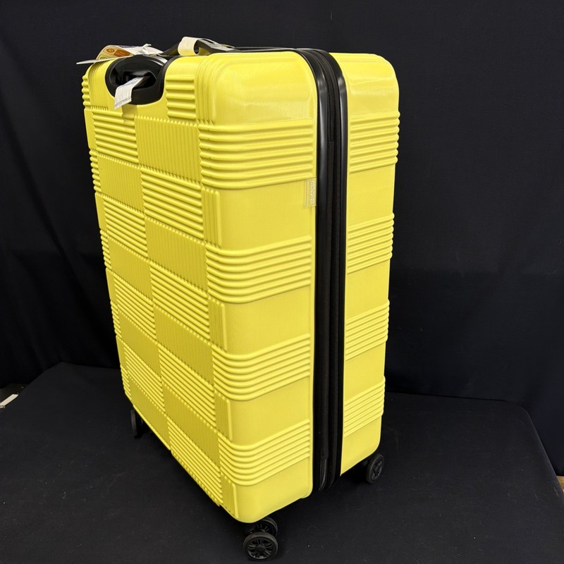 American Tourister Checkered NXT 28” Spinner Luggage – Bright Yellow (NEW) gallery