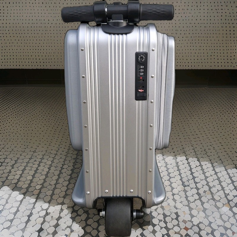Airwheel SE3 MiniT Smart Rideable Suitcase Robot Luggage Silver With Charger gallery