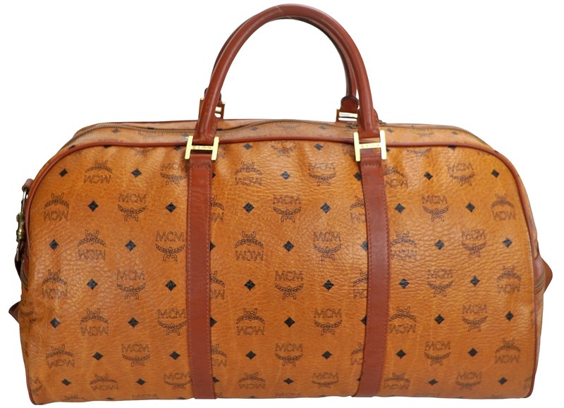 Authentic MCM Visetos Monogram Oversized Shoulder Crossbody Duffle Bag Germany gallery