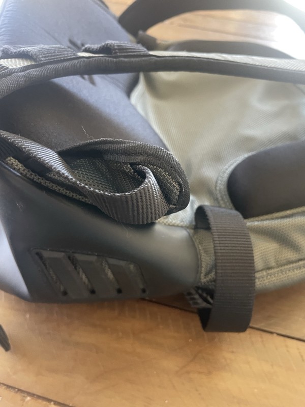 TUMI T2 Backpack Excursion Carry On Travel Bag Ballistic Leather Olive Black gallery