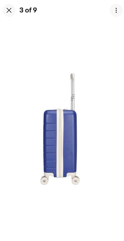 iPack Unisex Kids Luggage Set Dark Blue Carry-On Suitcase Shoe Bag Packing Cube gallery