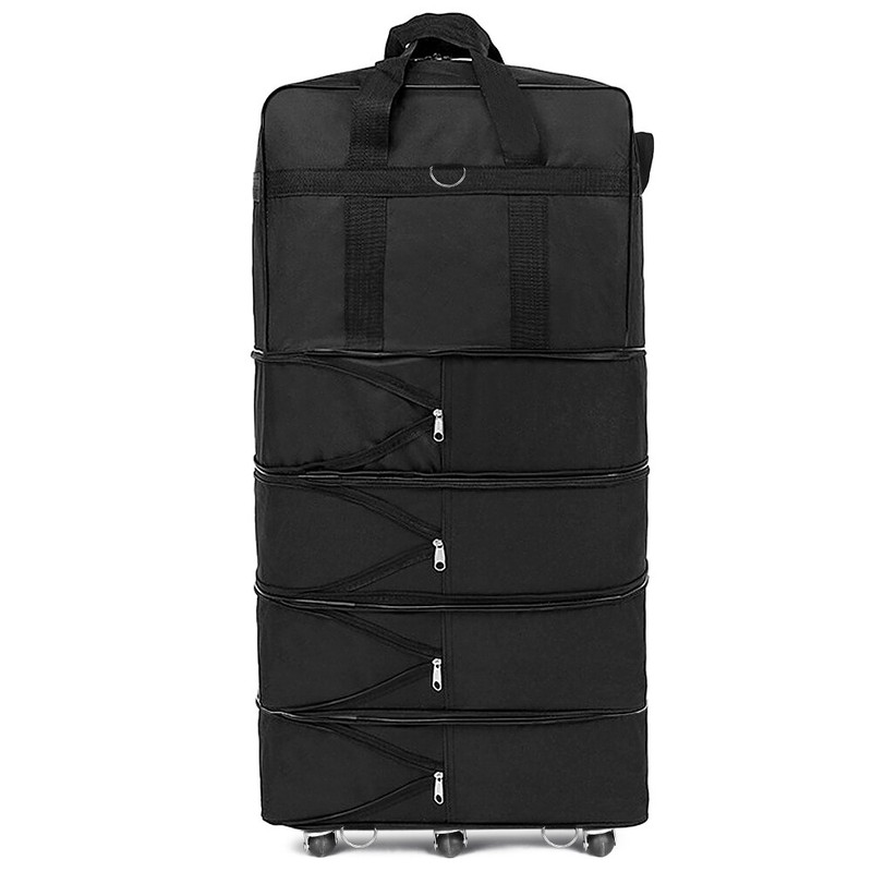 Expandable Suitcase Bag Foldable Rolling Luggage Bag for Travel Business D9O7 gallery
