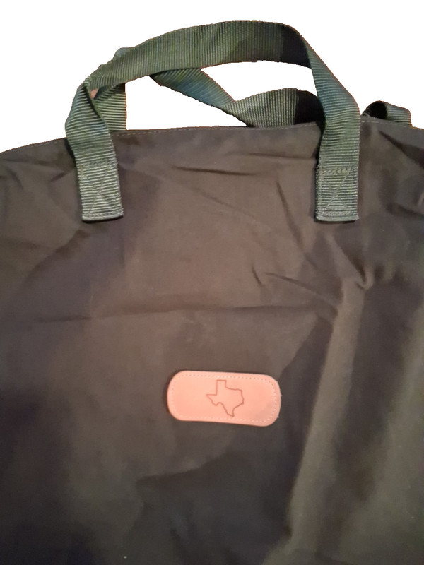Jon Hart Large 32" Green Waxed Canvas Duffle Travel Bag Carry All Bag Texas gallery