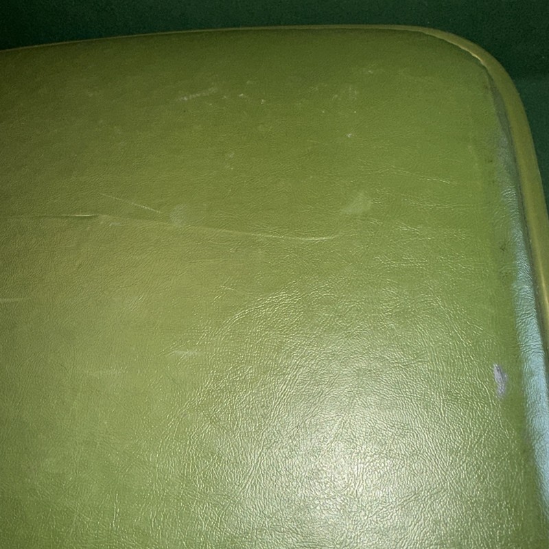 VTG Green Hard Shell Suitcase Carry On Luggage Travel Case No Key Prop gallery