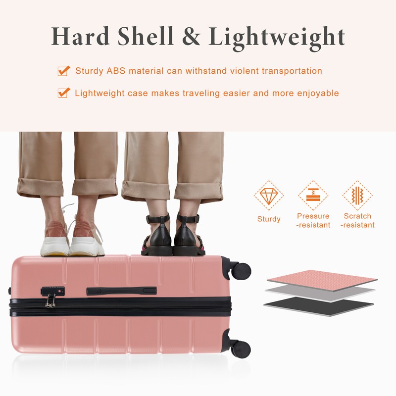 Luggage Hardside with TSA Lock Suitcase & Double Spinner Wheels 20/24/28-Inch gallery