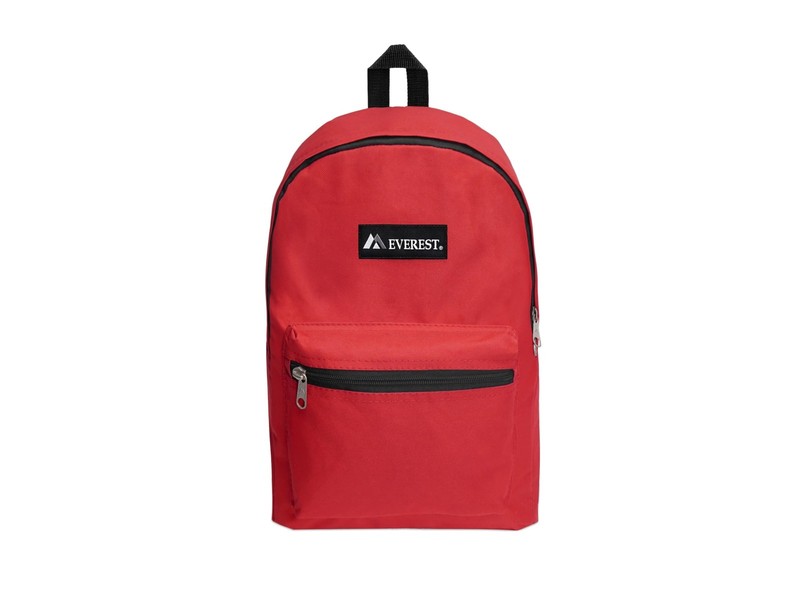 Everest Luggage Basic Backpack, Red, Medium gallery