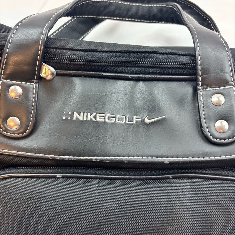 Nike TGDWU 001 062007 EVI Duffel Bag Black Two Handles Logo Synthetic Leather gallery