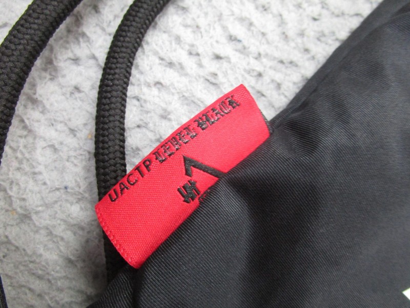 Undefeated UACTP Level Black Drawstring Bag Backpack Black 100% Cotton Cinch gallery