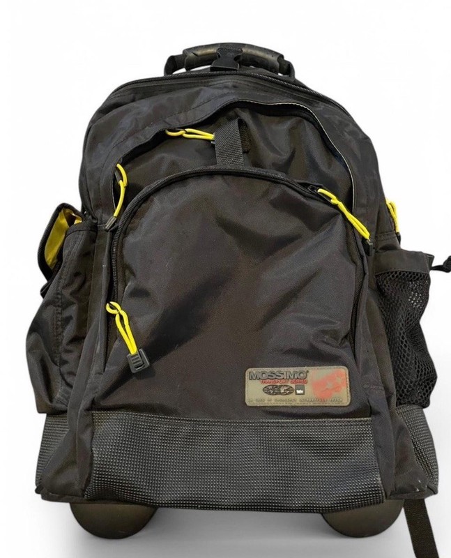 Mossimo Travel Series Bookbag With Wheels & Straps Multiple Pockets