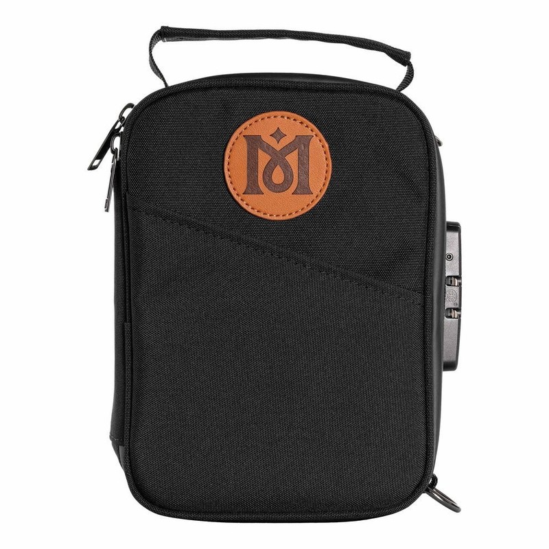 Magical Butter Smell Proof Lunch Box Bag with Lock, Tray, And Jar Set BLACK