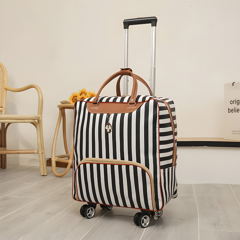 16" 18" Wheeled Underseat Suitcase Rolling Carry On Trolley Luggage Travel Bag gallery