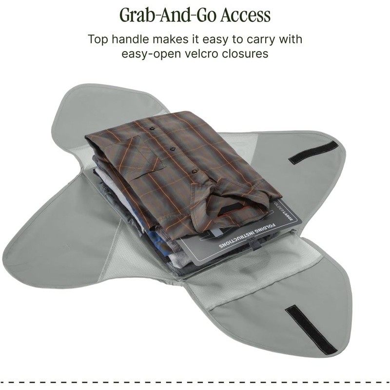 Travel Garment Folder Lightweight Compression Pack Shirts Pants Easy Storage New gallery